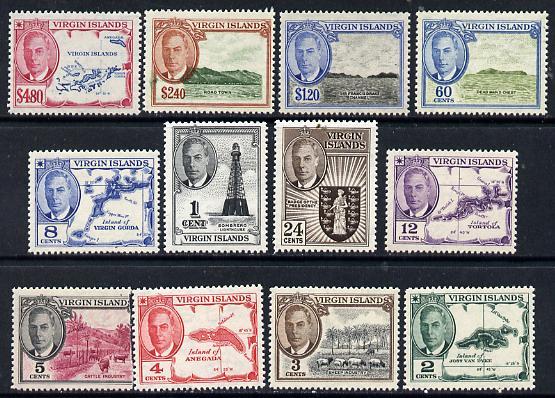 British Virgin islands 1952 KG6 definitive set complete 1...