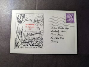 1961 England Channel Islands Souvenir First Day Cover FDC Guernsey Local Use