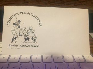 10 baseball envelopes for FDC self servicing. ASHLEY cachet