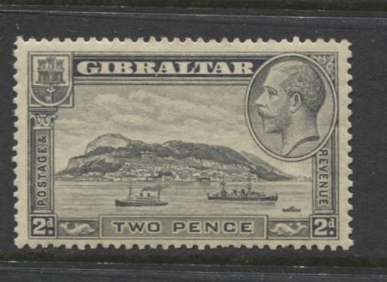 Gibraltar - Scott 98a - KGV Pictorials -1931- MLH - Wmk 4 - Single 2p Stamp