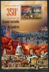 MOZAMBIQUE  2016 350th ANNIVERSARY OF THE GREAT LONDON  FIRE S/S  MINT NH