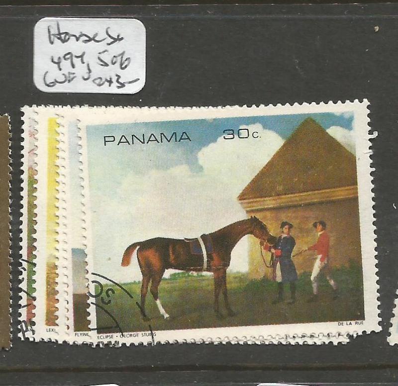 Panama Horses five stamps 5c, 10c, 15c, 25c, 30c VFU (6cvf)