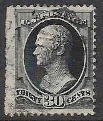 United States #154 Used - Left Margin Stamp CV $210