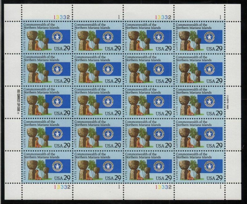 1993 Northern Mariana Islands Sc 2804 MNH 29c full sheet of 20