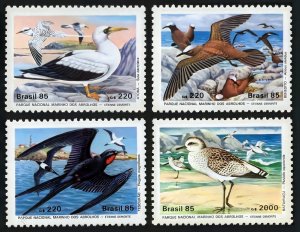 Brazil 1985 Sc#2001/2004 BIRDS WILDLIFE CONSERVATION Set (4) MNH