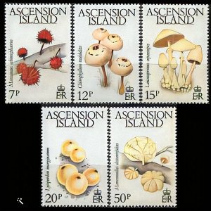 Ascension 1983 Sc#323/327  MUSHROOMS Set (5) MNH