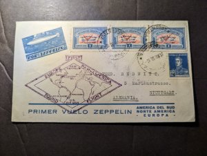 1930 Argentina Airmail LZ 127 Graf Zeppelin First Flight Cover FFC to Germany