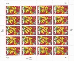 US Stamp - 2000 Year of the Dragon - 20 Stamp Sheet - Scott #3370