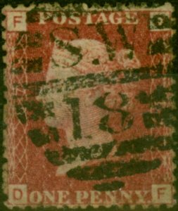 GB 1864 1d Red SG43 Pl 87 Fine Used 