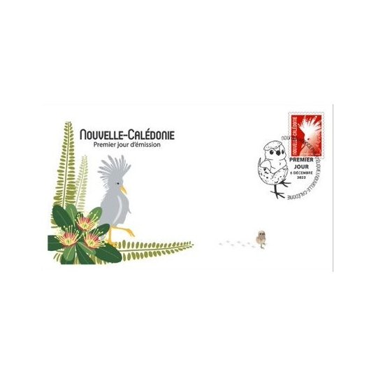 2022  New Caledonia Chung Cagou Bird  (Scott NA) FDC