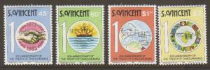 St Vincent #675-8 Mint SPECIMEN