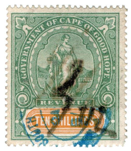 (I.B) Cape of Good Hope Revenue : Stamp Duty 10/-