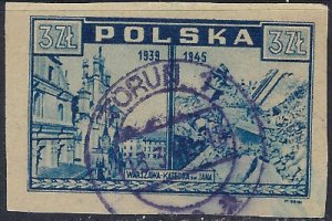 Poland 375 Used 1945 issue (ak6141)