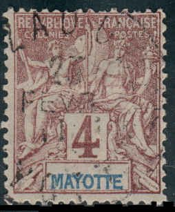 Mayotte  #3  Used CV $1.75