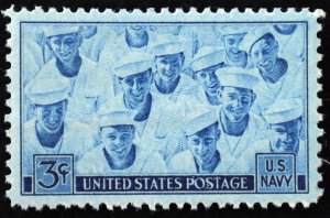 U.S. Mint Stamp Scott #935 3c Navy, Superb. Never Hinged. A Gem!