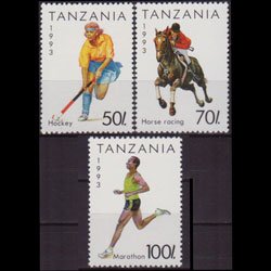 TANZANIA 1992 - Scott# 1019-21 Sports 50-100s NH