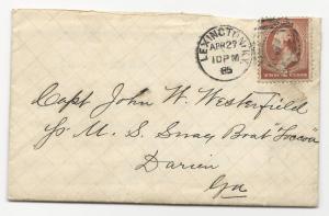 US 19th Century Cover Lexington, KY Apr 27, 1885 Inland Waterway w/ Letter