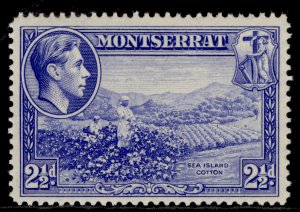 MONTSERRAT GVI SG105a, 2½d ultramarine, NH MINT.