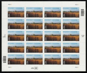 2001 Nine-Mile Prairie Sc C136 airmail 70c full sheet of 20 MNH Scenic America