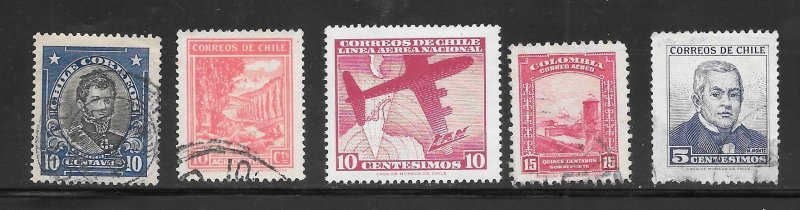 Chile #Z3 Used Mixture 10 Cent Collection / Lot