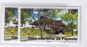 French Polynesia 2012 - Port of Papeete set  - MNH 2 stamps  # 1067-1068