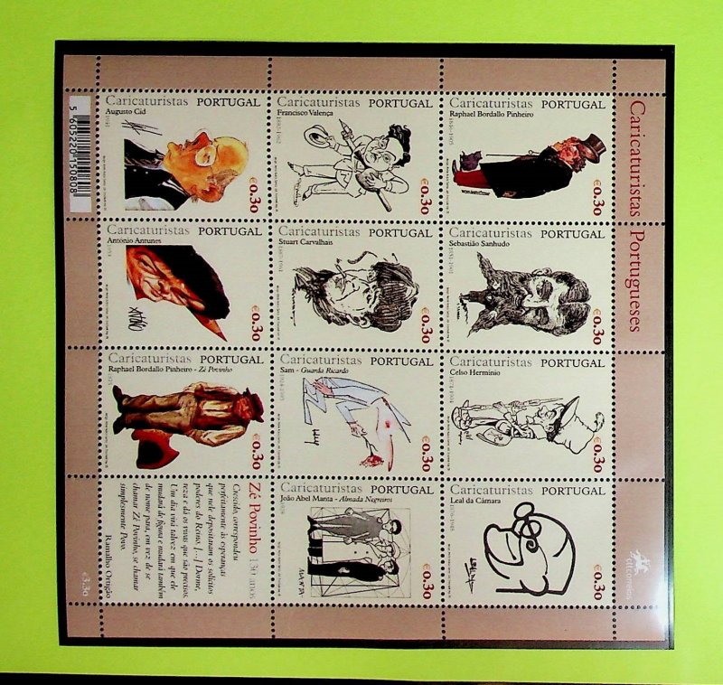 Portugal Sc 2727 MNH S/S of 2005 - Caricatures Art - HS09