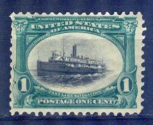 United States USA 1901 Pan - American Exposition Ships Sc. 294 MH