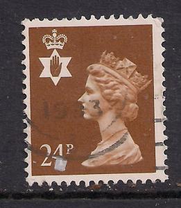 Northern Ireland GB 1991 QE2 24p Chestnut Machin SG NI 58 ( H202 )