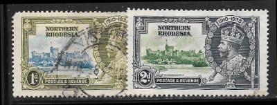 Northern Rhodesia 18 used & 19 mh 2013 SCV $3.75    19922