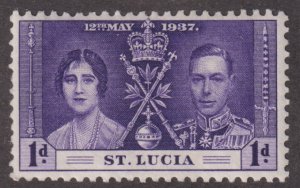St Lucia 107 King George VI Coronation Issue 1937