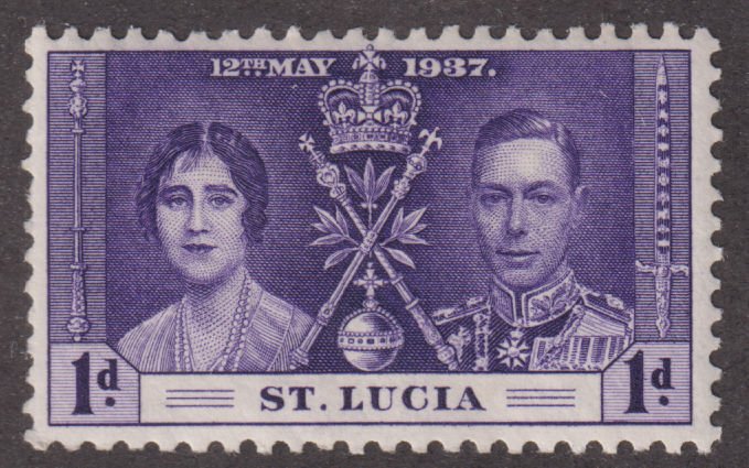 St Lucia 107 King George VI Coronation Issue 1937