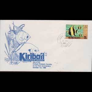 KIRIBATI 1980 - Comm.Cover-Phil.Society