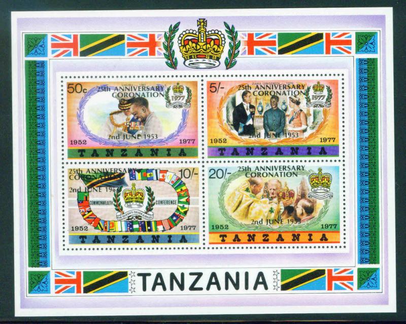 Tanzania Scott 90a MNH** 1977 Sheet