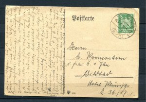 Germany Postal Card 1924 Used Single Usage 8325