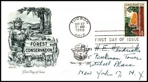 US 1122 Forest Conservation Artcraft Pen FDC