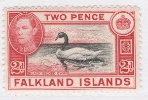 1938-50 British Colonies Falkland Islands 2d Black and Red MH* A23P47F13875-