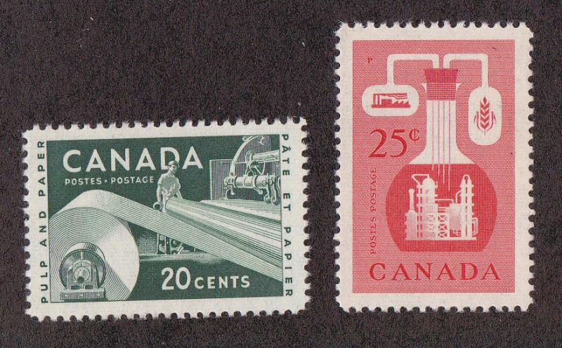 Canada # 362-363, Mint NH, 1/2 Cat.