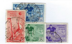 Italy SC#324-327 Used F-VF SCV$27.65...Worth a Close Look!