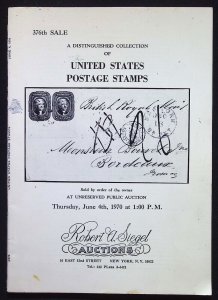 Siegel Sale 376-A Distinguished Collection of United States Postage Stamps-1970