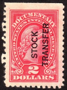 1928, US $2, Stock Transfer, MNG, Well centered, Huge Jumbo, Sc RD31
