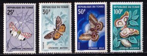 Chad      159 - 162           3 mint & 1 used    Butterflies   CV $22.50