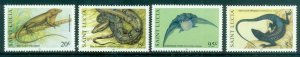 St Lucia 1999 Wildlife, Lizards, Snake, Bat MUH