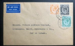 1932 Mombasa Kenya British KUT Airmail cover To Dar Es Salaam