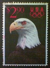 United States, Scott #2540, used(o), 1991, Priority Mail: American Eagle, $2.90