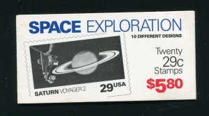 2568-2577 BK192 Space Exploration Complete Booklet of 20 29¢ Stamps MNH