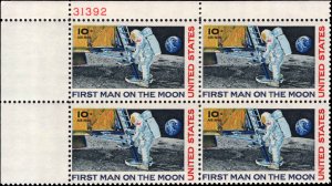 US #C76 10¢ MOON LANDING MNH UL PLATE BLOCK #31392 DURLAND $1.25