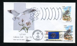 Scott US 1996 Birds & Flowers, Utah Dual St & DC cancel UA Gill Craft