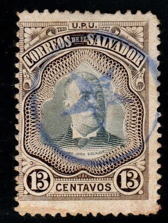 El Salvador Scott 343 Used stamp nice star cancel