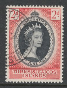Turks & Caicos 1953 Coronation Omnibus Issue Scott # 118 Used