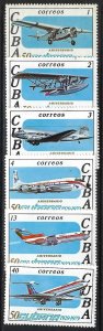 Cuba 228-88 MNH TONING AIRPLANE Y196-1
